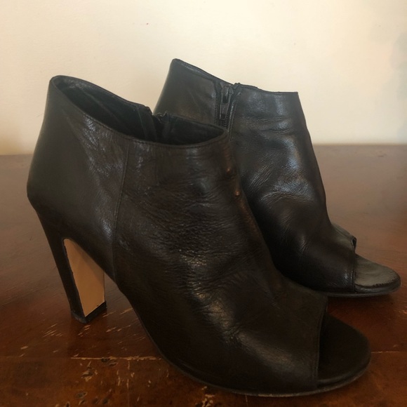 Le Château Leather open-toe Booties - Picture 2 of 5
